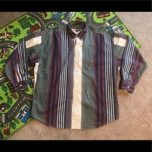 VTG vertical stripe 90s chaps Ralph Lauren shirt